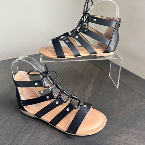 DOLCE VITA Girl’s Curse Gladiator Sandals in Black Size 1 NEW - Picture 3 of 16
